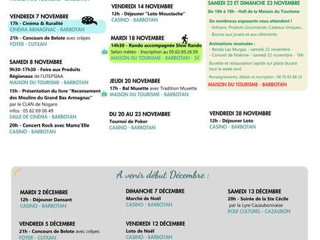 Programme Animations Cazaubon - Barbotan-les-Thermes