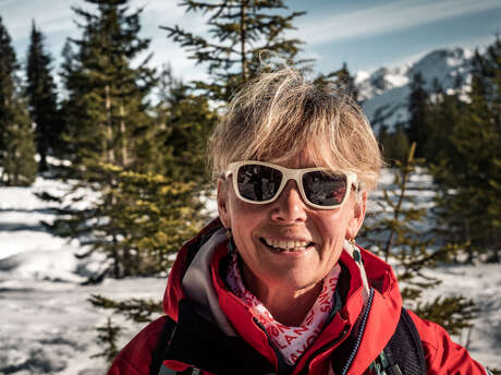 Schneeschuhen mit Cathy / Die kleine Trapper