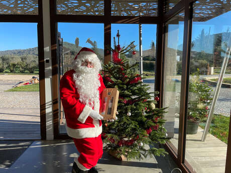 Visite du père Noël au Domaine Solignac