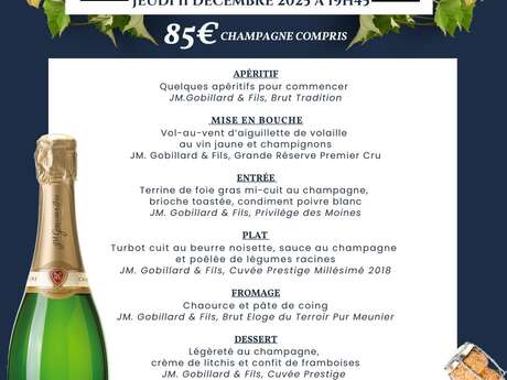 Accords Mets & Champagne à l'Hostellerie du Château des Fines Roches