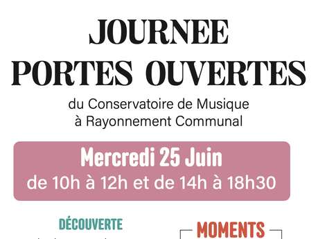 Portes ouvertes du conservatoire de musique à rayonnement communal