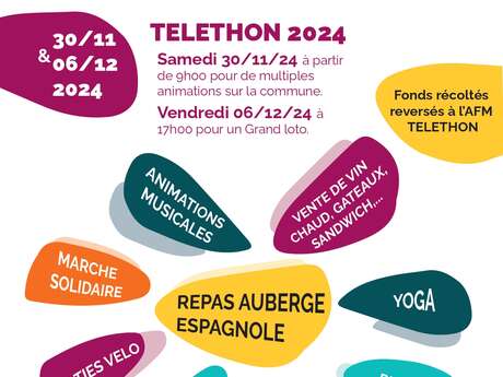 Loto, spectacle, repas, animations sportives | Téléthon