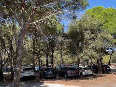 Parking de la plage de Cabasson