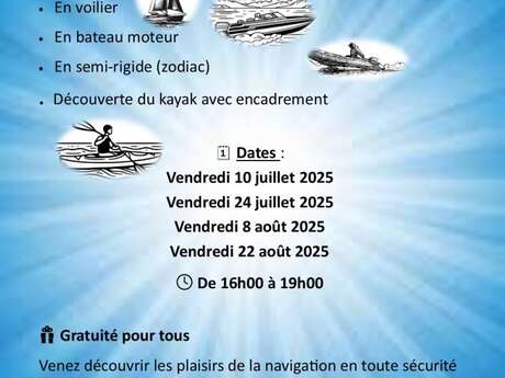 Baptêmes en mer et balades
