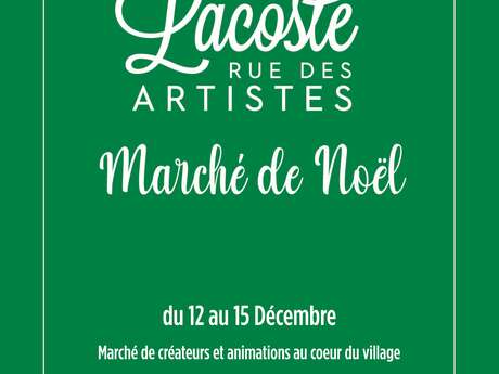 Marché de Noel - La rue des Artistes de SCAD Lacoste