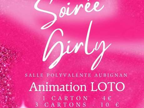 Soirée Girly : Animation loto Le 30 mai 2024