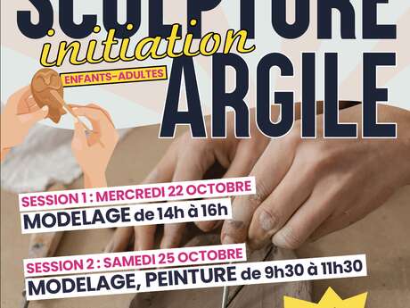 Initiation sculpture et peinture sur Argile
