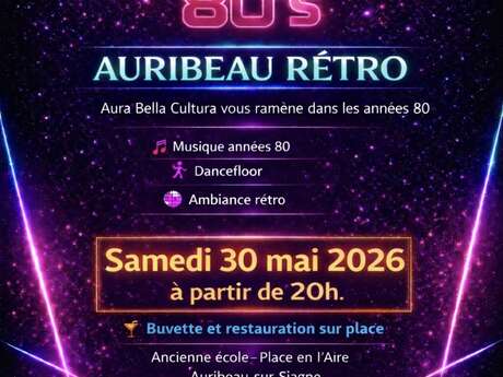 Auribeau rétro soirée années 80