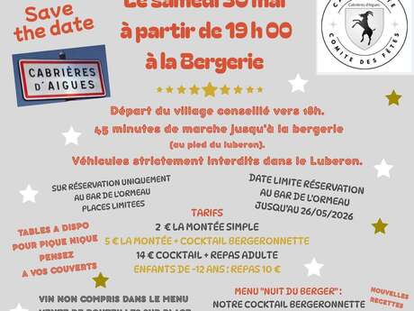 Nuit du Berger à Cabrières d'Aigues
