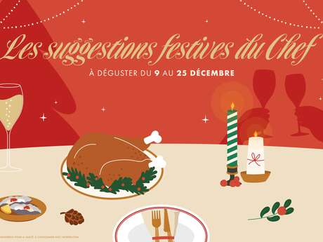 Les suggestions festives du chef au restaurant La Yourte