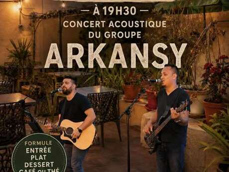 Au p'tit Bonheur : Concert acoustique du groupe Arkansy