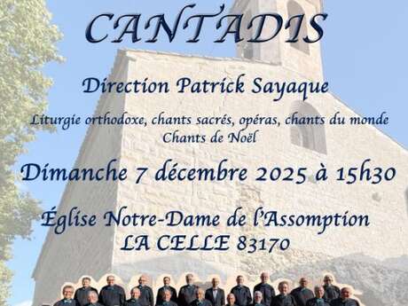Concert : Cantadis - Chœur d'Hommes