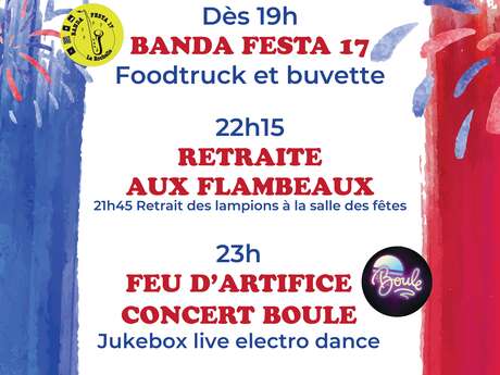 13 de julio, baile y fuegos artificiales