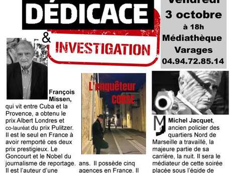 Soirée apéro dédicace & investigation