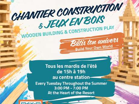 Constructions géantes et jeux en bois