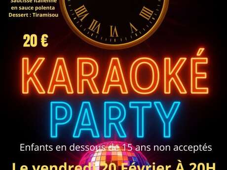 Karaoké party (enfants à partir de 15 ans)