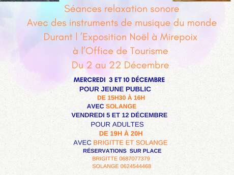 séances d'éveil et de relaxation sonore