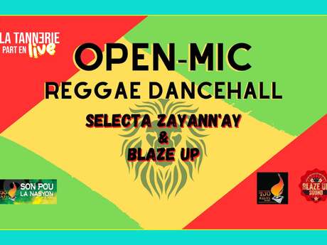 Open mic reggae dancehall - Avec Selecta Zayann’ay et Blaze Up