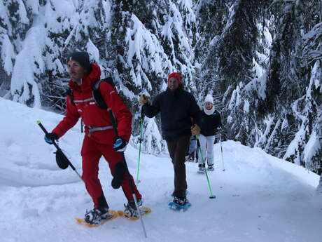 Sortie raquettes "Les Sagnes" Sur la trace des dahuts avec l'ESF