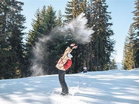 Le Nid de l'Aigle snowshoe trail