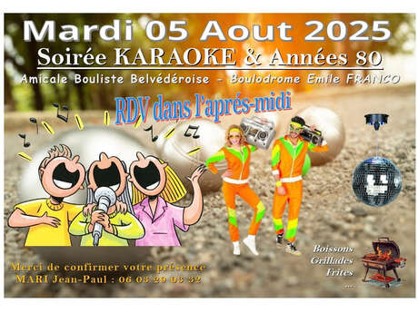Soirée karaoké et années 80