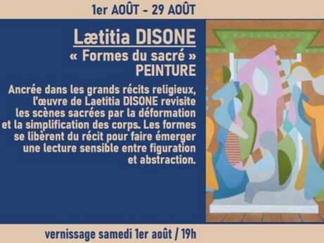 Exposition peinture "Forme du sacré" de Laetitia Disone - Art dans la Nef