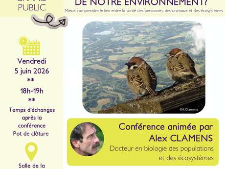 Conférence "Les oiseaux, des bioindicateurs de notre environnement ?"