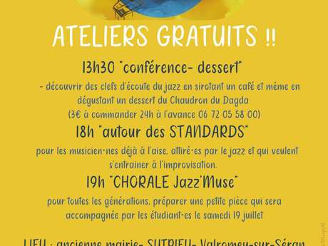 Jazz'Muse - Ateliers gratuits