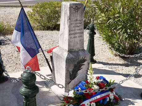 Stèle commémorative Adjudant-Chef Hourcade