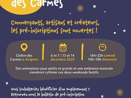 Marché de Noël créatif et gourmand des Carmes