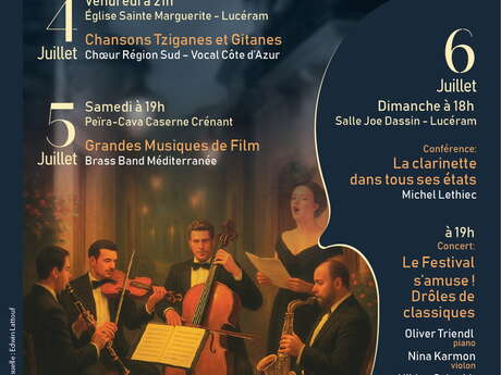 Soirées Musicales Lucéram Peira-Cava