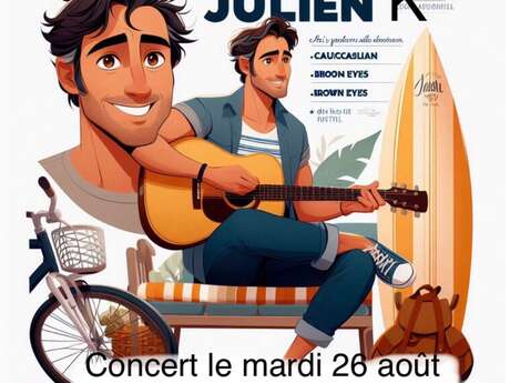 Concert live Chant et Guitare avec Julien