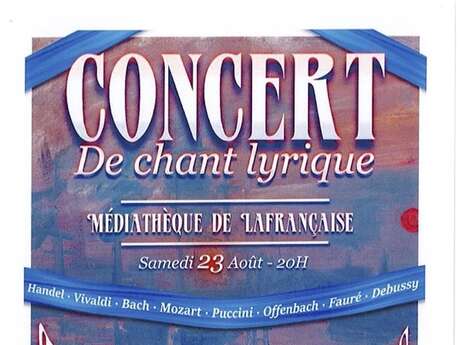 Concert de chant lyrique