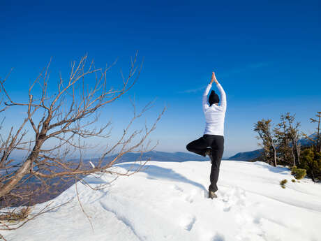 Sneeuwschoenwandelen en yoga