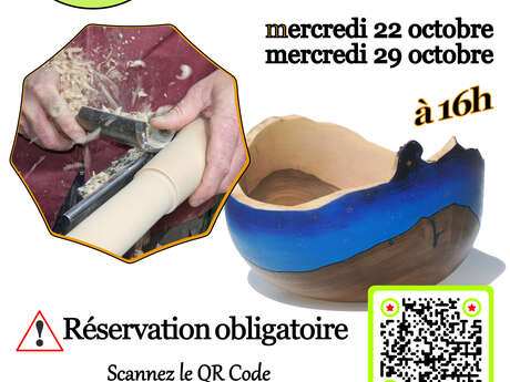 Démonstrations Gratuites Tournage sur bois et Gravure laser