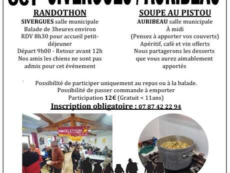 Téléthon 2025 Le Collectif 30 heures en Luberon - Randothon et Soupe au Pistou