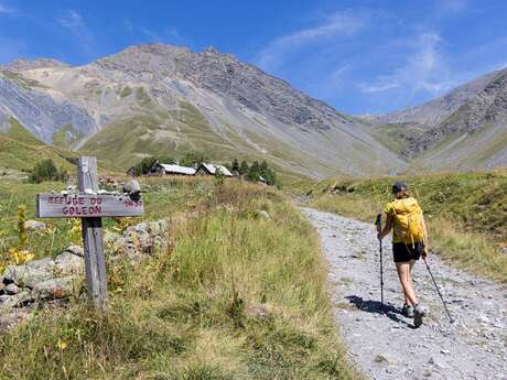 Le lac du Goléon depuis les Terrasses