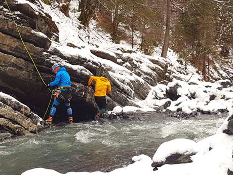 Sortie Canyon hivernal