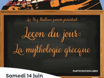 SPECTACLE THÉÂTRE  Leçon du jour : la Mythologie Grecque
