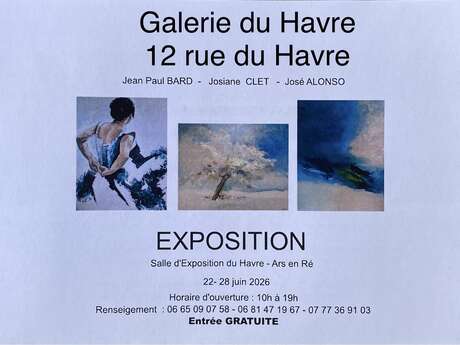 Exposition Josiane Clet, José Alonso et Jean-Paul Bard - Peintures