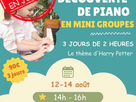 Stage découverte de piano en mini groupes