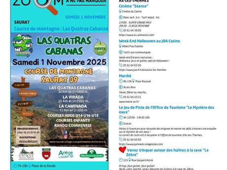 Events and activities in the Ariege Pyrenees