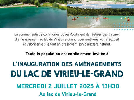 Inauguration of the Virieu le Grand lake facilities