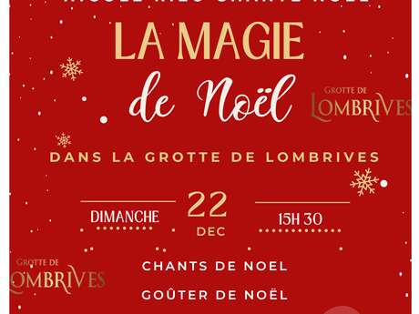 Spectacle de Noël dans la grotte de Lombvrives