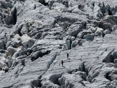 Projection en plein air : "L'echo des glaciers - Transition dans les Andes"