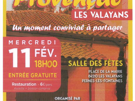 Café provençal aux Valayans