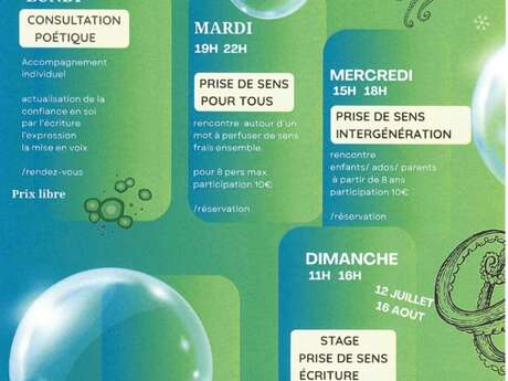 Atelier poésie : Prise de sens intergénération (dès 8 ans)