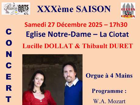 Concert de Noël : Orgue à 4 mains