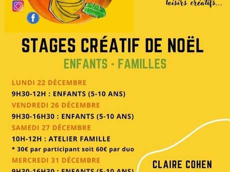 Atelier Banane : Stages créatifs de Noël à La Tour d'Aigues