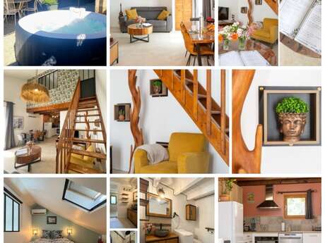 Nature &détente jacuzzi au pied du Mont Ventoux